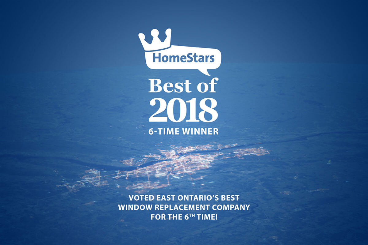 Verdun Windows and Doors was voted East Ontario's best window replacement company for the 6th time by HomeStars.