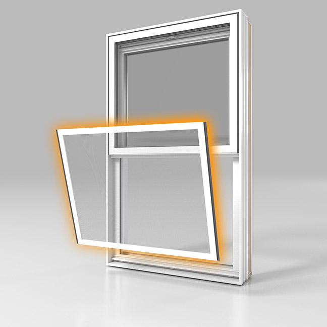 Fenêtres à guillotine - Moustiquaires faciles à retirer