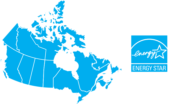 Une carte montrant les zones de classement Energy Star.