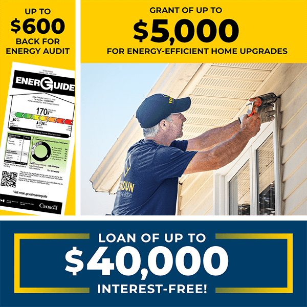 A quick snapshot of how much you can save with rebates from the Greener Homes Grant and how much money you can get from the Greener Homes Loan