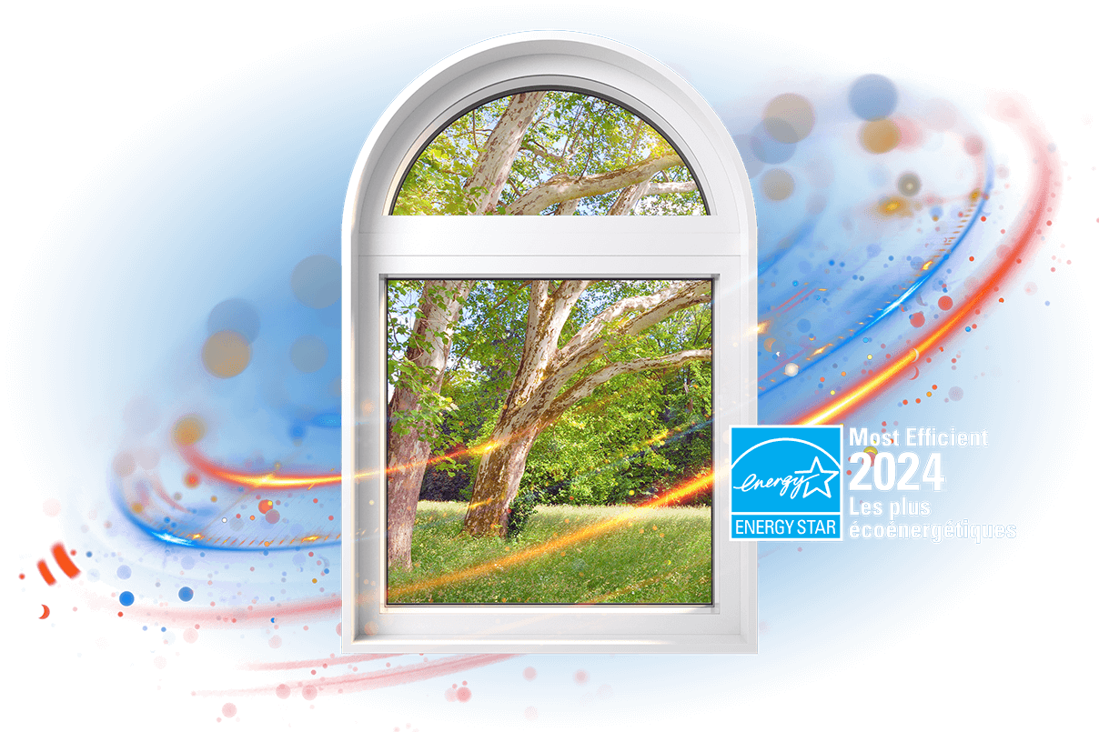 A RevoCell shaped window with the Energy Star Most Efficient 2024 logo.