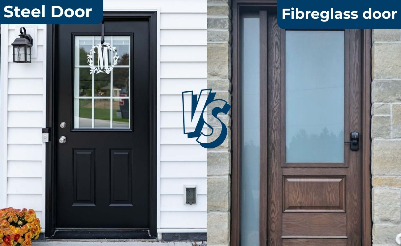 Steel vs fibreglass entry door