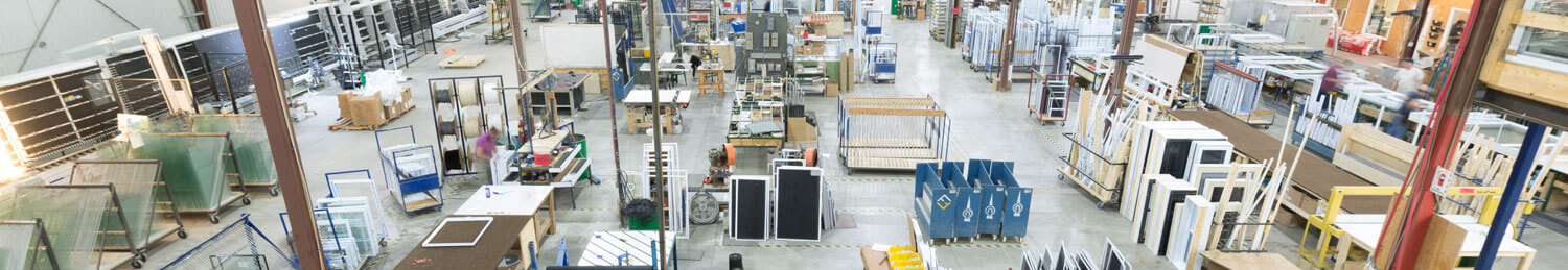 An overview of the Verdun Windows and Doors manufacturing plant in Ottawa, Ontario.