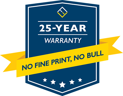 Verdun's No-Bull Warranty badge