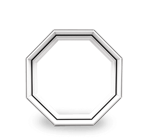 Une fenêtre moderne et octogonale