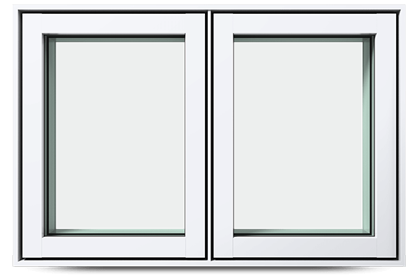 A double casement RevoCell® window exterior.