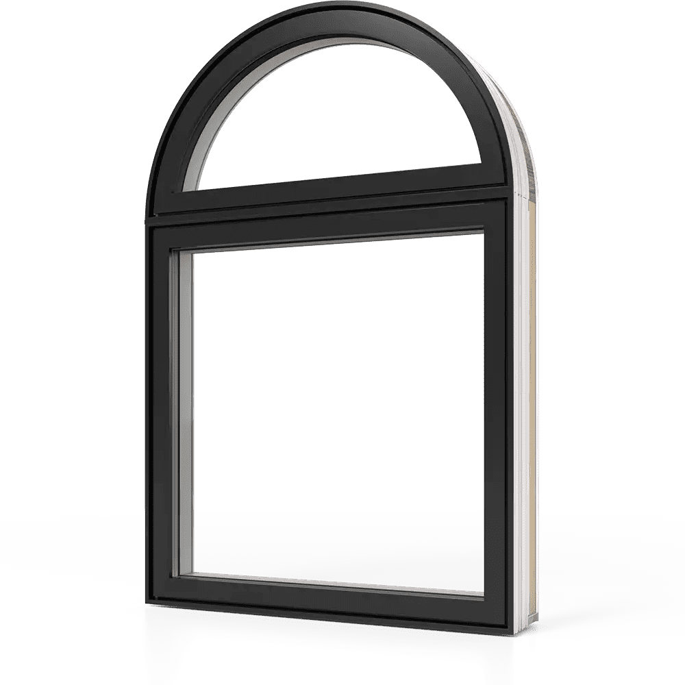 A shaped RevoCell window with black exterior colour
